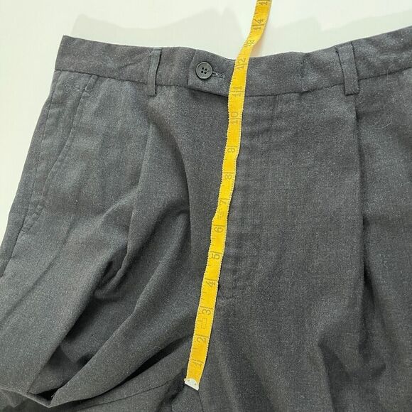 Balenciaga Pants Women 34x26 Grey Wool Cashmere Trouser Baggy Ankle High Rise - Picture 8 of 13